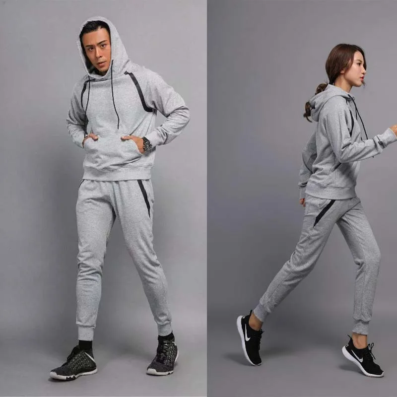 

men Quality Sports Suit Casual Suit Shirt Sportswear Women Loose Running Training Suit Jogging Set Women Tracksuit Workout Set