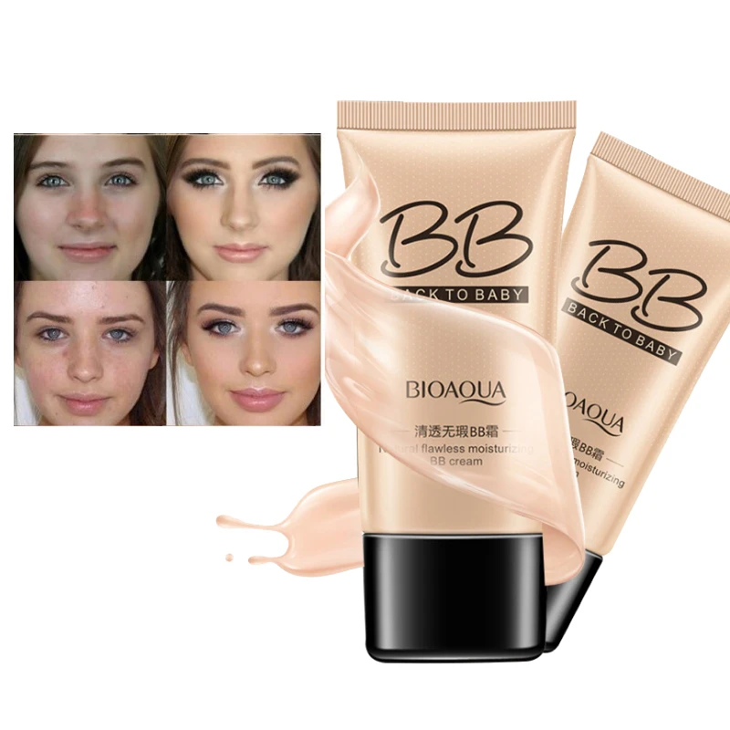 Natural BB Cream Whitening Moisturizing Concealer Nude 