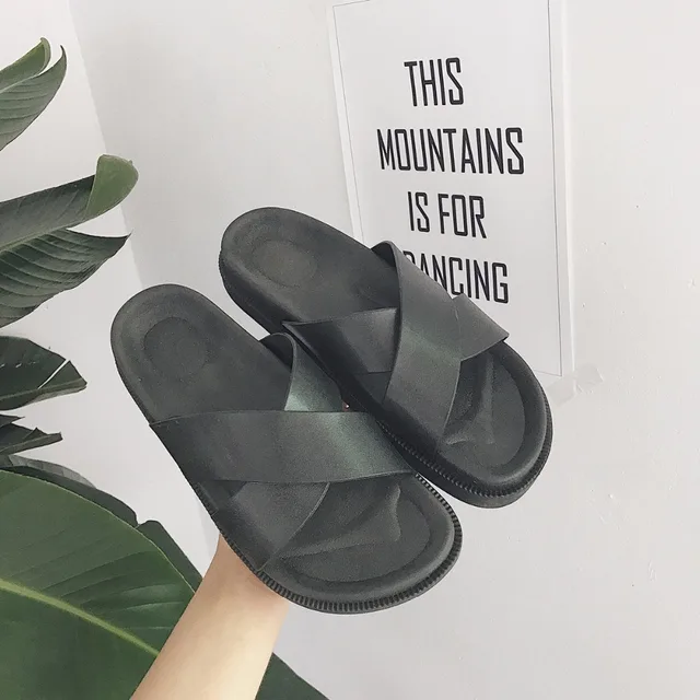Mazefeng Summer Shoes Female Slides Shoes Women Casual Slippers Black Solid Simple style Women Outdoor Slippers Women Slides