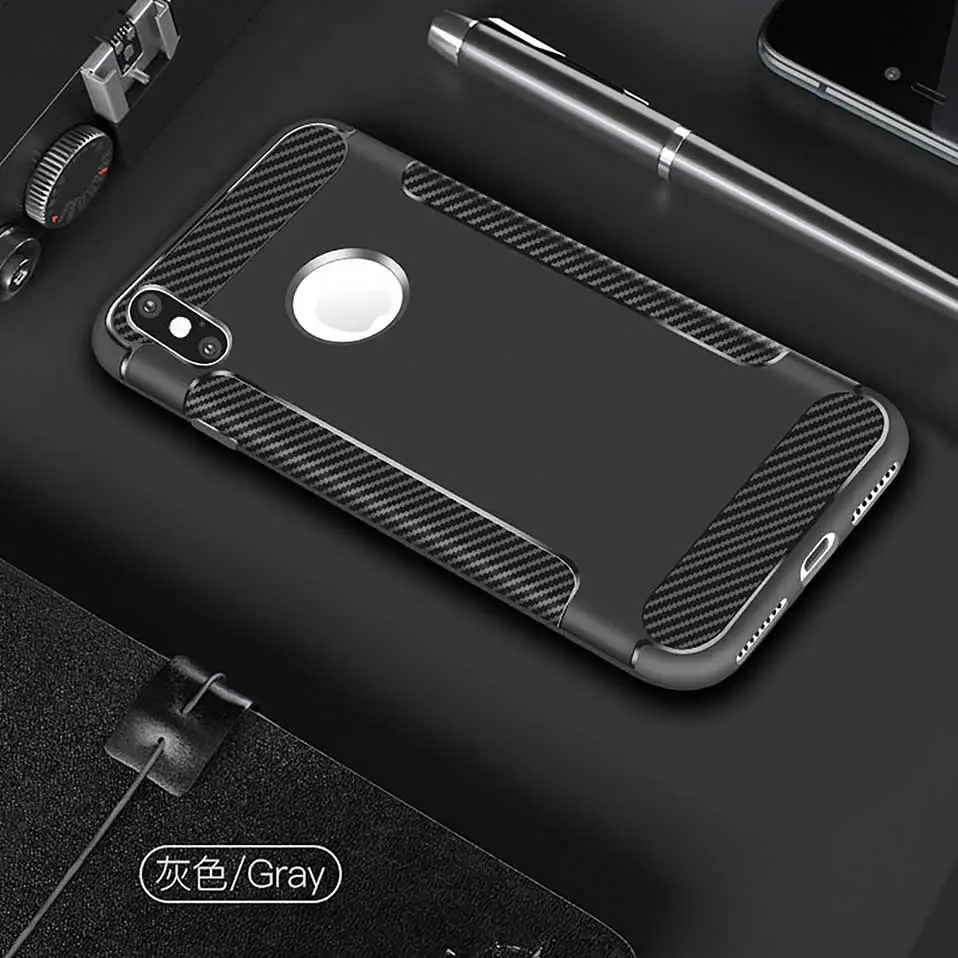 Чехол для iPhone X 7 8 6 TPU принципиально сплошной цвет силиконовый чехол телефона 6s Plus