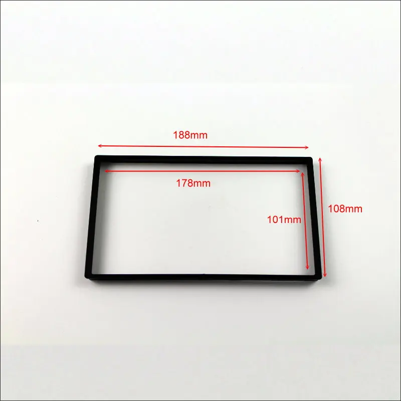 

188mm * 108mm 2 DIN ABS Plastic Frame Panel Fascias For Aftermarket Radio Stereo DVD Player GPS Navigation Installation