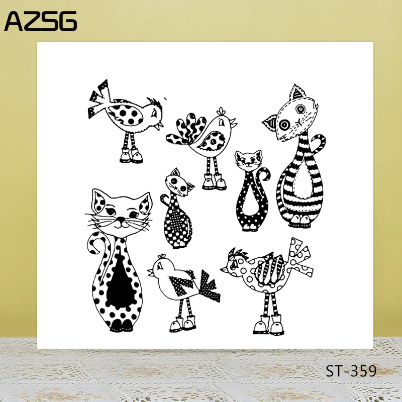 

Zhuo Ang Animal celebration Clear Silicone Stamp/Seal for DIY Scrapbooking/Photo Album Decorative Card Making Clear Stamps