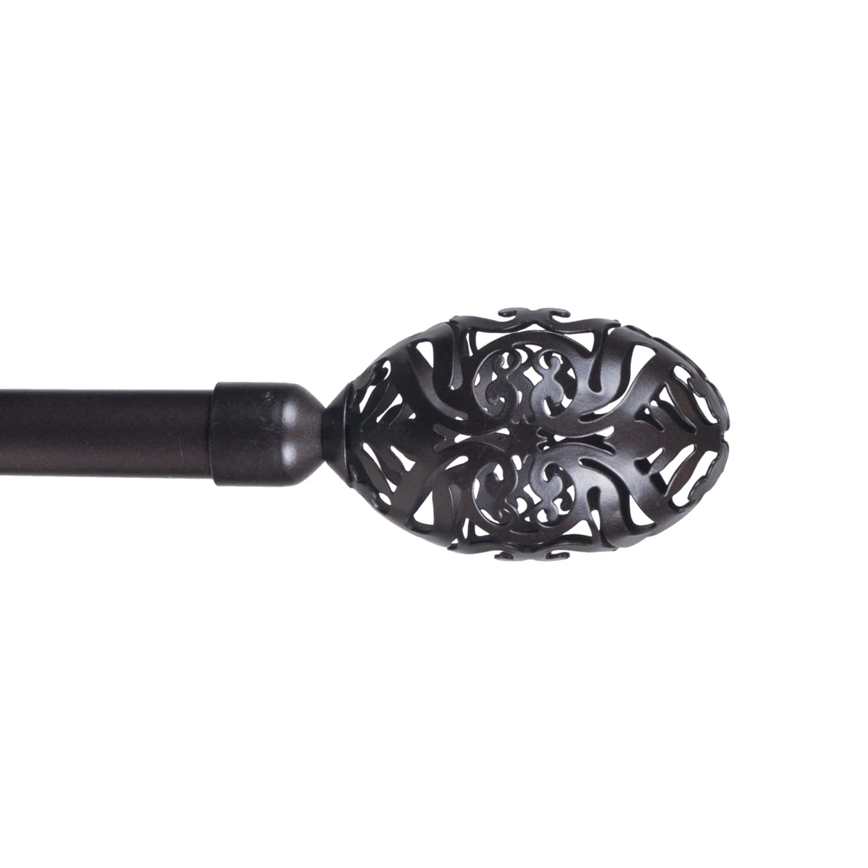 Lavish Home Scroll Curtain Rod 3/4 inch - Rubbed Bronze (1)