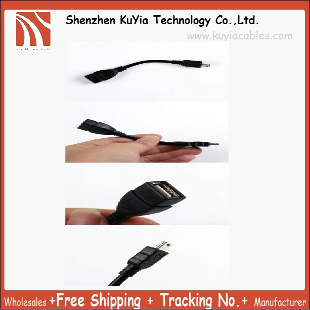 100PCS Mini OTG Cable - USB A Female to B 5 Pin Male Adapter Converter | Электроника