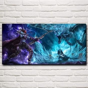 

FOOCAME Heroes of the Storm Sylvanas Windrunner Game Art Silk Poster Home Decor Painting 12x26 16x34 20x43 24x51 32x68 Inches