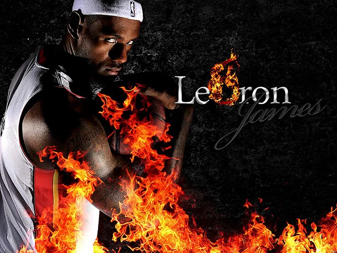 

Basketball Superstar LeBron James/King James Vintage Huge Art Print Posters