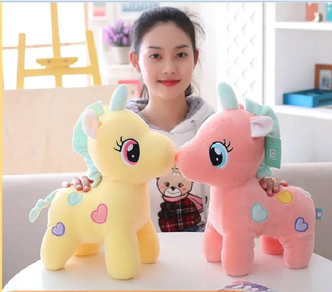 

new style large 45cm lovely unicorn plush toy down cotton soft doll throw pillow Christmas gift b2013