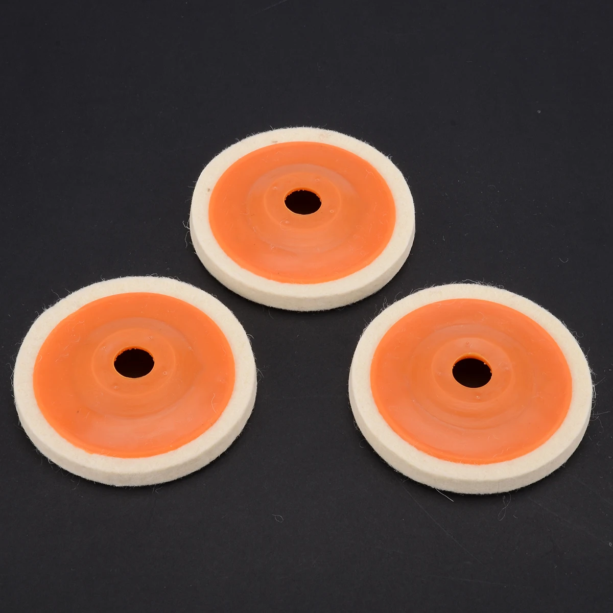 3Pcs 4`` 100mm Polishing Pad Wool Buffing Angle Wheel Grinder Felt Polishing Disc for Rotary Tool Abrasive Grinding Wheel Mayitr