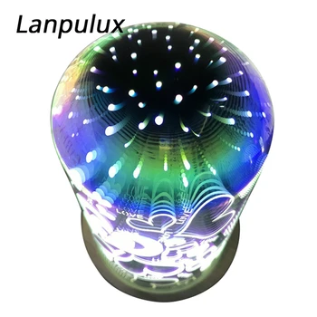 

Lanpulux Fireworks Glass Night Light Magic Colorful 3D Star Love Light Fixtures Atmosphere Luminaria Creative Cool Holiday Gifts