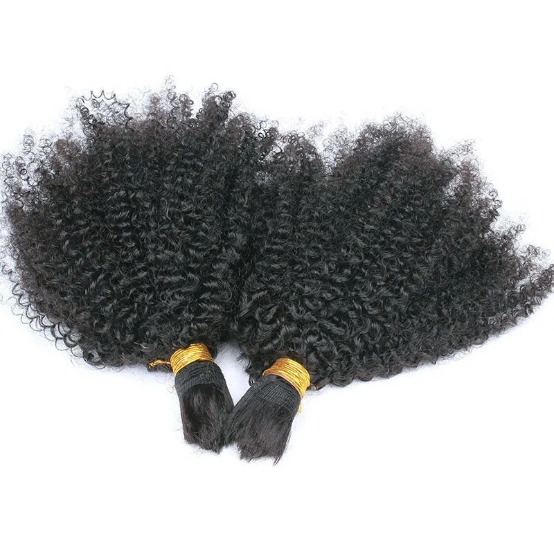 Human-Braiding-Hair-Bulk-No-Weft-Afro-Kinky-Curly-Bulk-Hair-For-Braiding-Mongolian-Remy-Hair