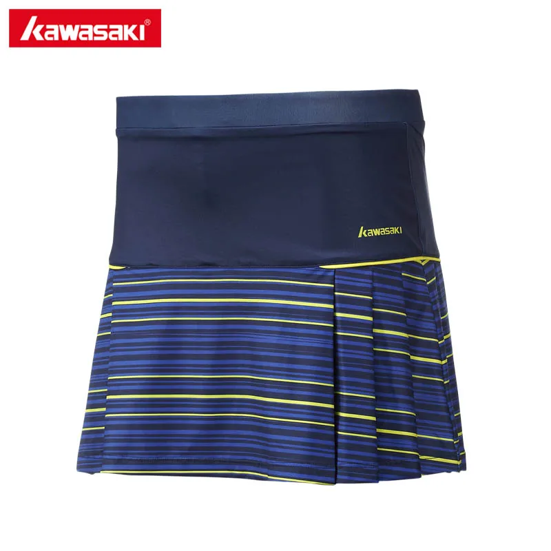 

Kawasaki Brand Polyester Tennis Skorts Woman Pantskirt Anti-emptied Sports Netball Skirt for Badminton Running Fitness SK-172704
