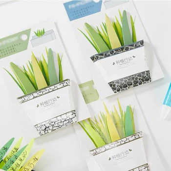 

1PC Novelty grass design sticky notes Planting memo pads Office material School stationery memo supplies (tt-2923)
