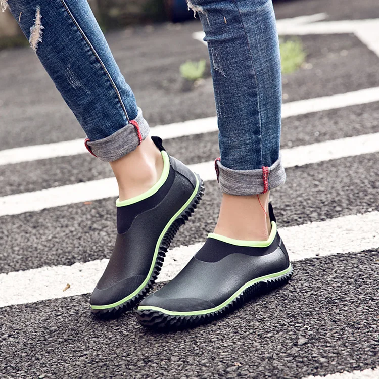 Tubo de Botas de Borracha Sapatos ao ar Livre da Lavagem do Carro Jardim de Trabalho do Aqua Sapatos de Água para Mulheres 35 da Ue-46 Rainshoes Masculino Feminino Curto Homens Wader 27 Esporte e Lazer
