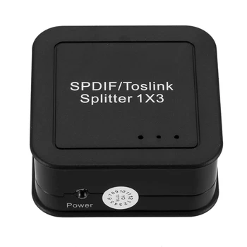 

High Quality SPDIF/TOSLINK 3x1 Splitter Audio Switcher Digital Optical Audio Distributor Box