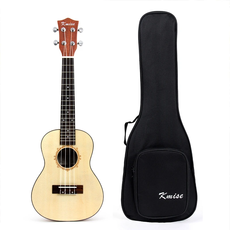 Kmise 23 Inch Concert Ukulele Uke Acoustic Mini Hawaii Guitar Solid