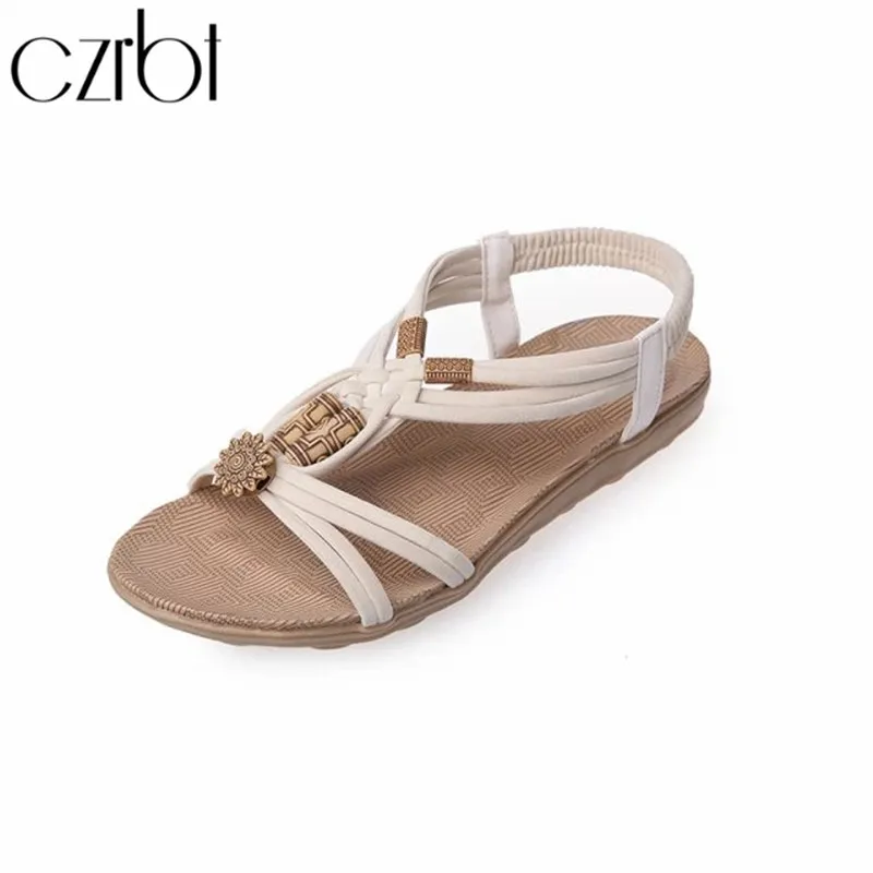 

czrbt Summer New Sandals Women Fashion Sexy Weave sandalias de verano para mujer Casual Non-slip Comfortable Women Shoes