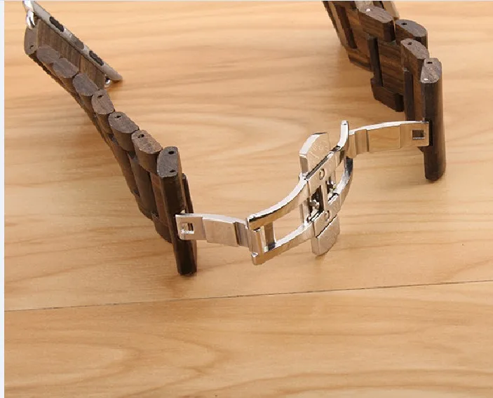 Высококачественный Браслет из черного дерева ремешок для часов cartier Apple watch iWatch
