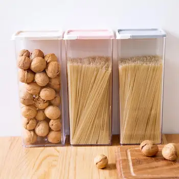 

OTHERHOUSE Kitchen Large Food Container Noodle Box Tea Spice Bean Cereal Container Spaghetti Organizer Food Storage Container