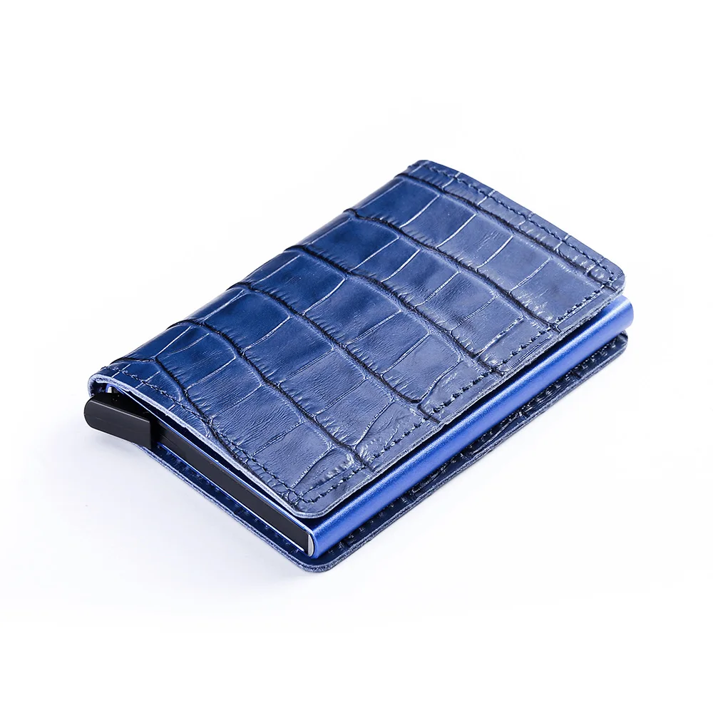Новый RFID Ретро крокодиловая кожа держатель для кредитных карт мужской