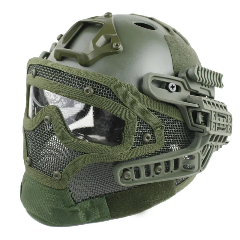 Стиль Тактический Многофункциональный шлем G4 система/комплект PJ шлем с Goggle для военных СТРАЙКБОЛ МУЛЬТИКАМ для охоты