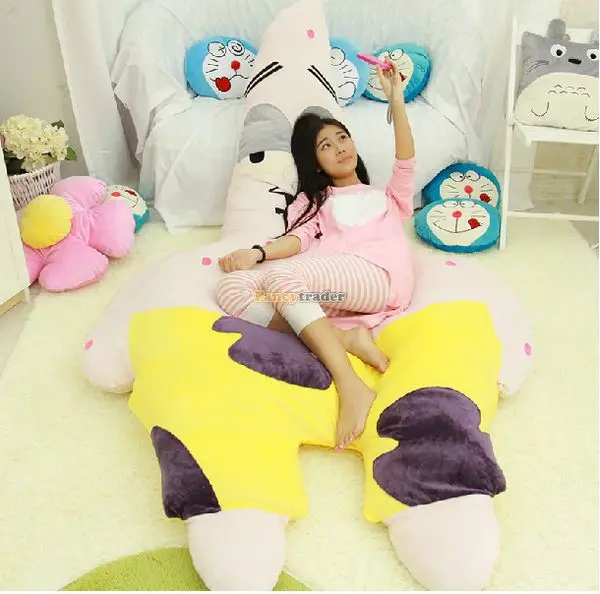

Fancytrader 255cm X 135cm Giant Stuffed Patrick Star Bed Carpet Tatami Mattress Sofa, 2 Colors Available! Free Shipping FT50333