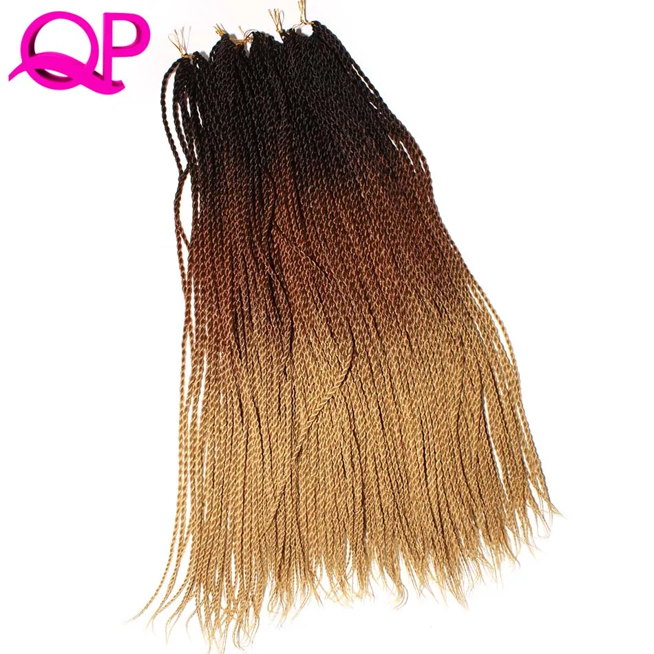 Qp Hair Pre Twist Crochet Synthetic Hair Extensions 6 Packs Ombre