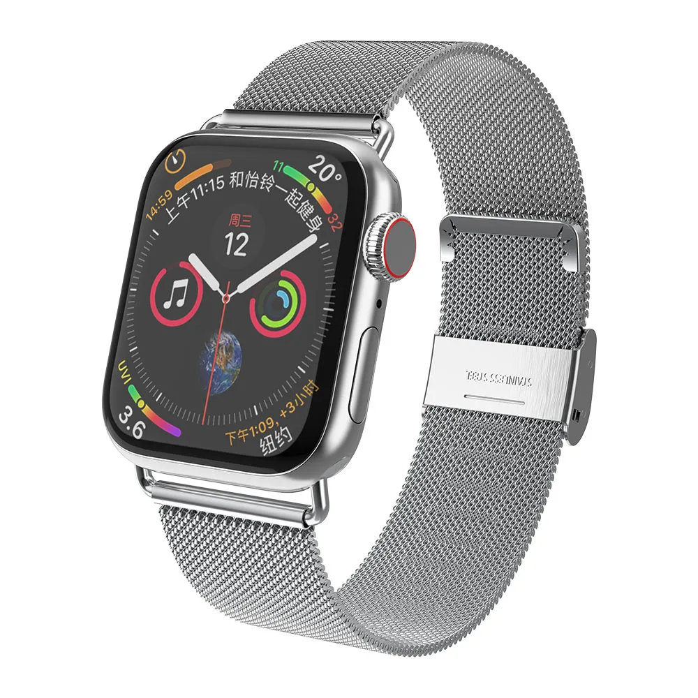 Ремешок для часов HOCO Milanese Loop для Apple Watch Series 5 4 3 2 1 ремешок 44 мм 42 мм 40 мм 38 мм сетчатый Браслет из нержавеющей стали