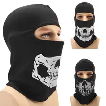 Зимняя теплая маска с принтом для лица, Ветрозащитная маска от пыли, Балаклава, капюшон, Резиновая, дышащая, вентиляционная