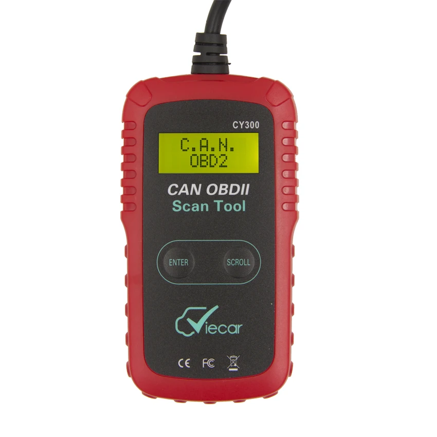 Инструмент диагностического интерфейса OBD2 VIECAR CY300 ELM327 сканер VC300 поддержка
