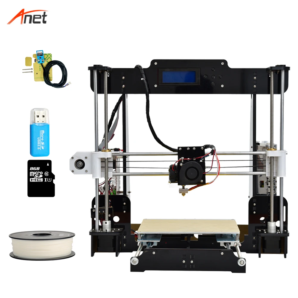 

Anet A8-L Auto Leveling 220*220*240mm Build Volume Cheapest 3d Printer Most Popular Best Impressora 3d Switchable Power Supply
