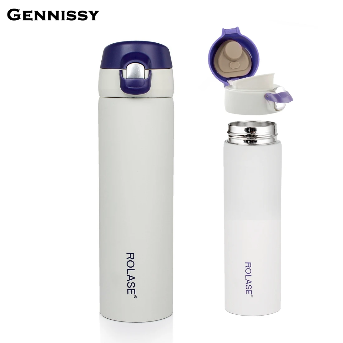 GENNISSY 450ml Coffee Insulated Thermos Business Sport Vacuum Knight