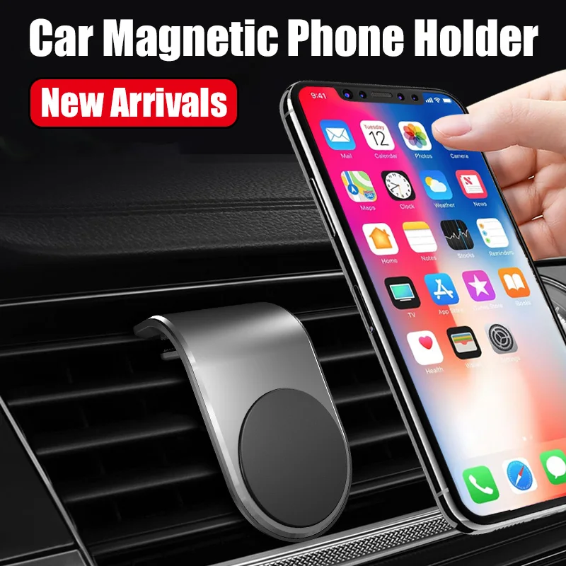 

Magnetic car phone Holder on Xiaomi Pocophone Huawei Car GPS Air Vent Mount Magnet Cell Phone Stand Holder for iPhone 7 Samsung