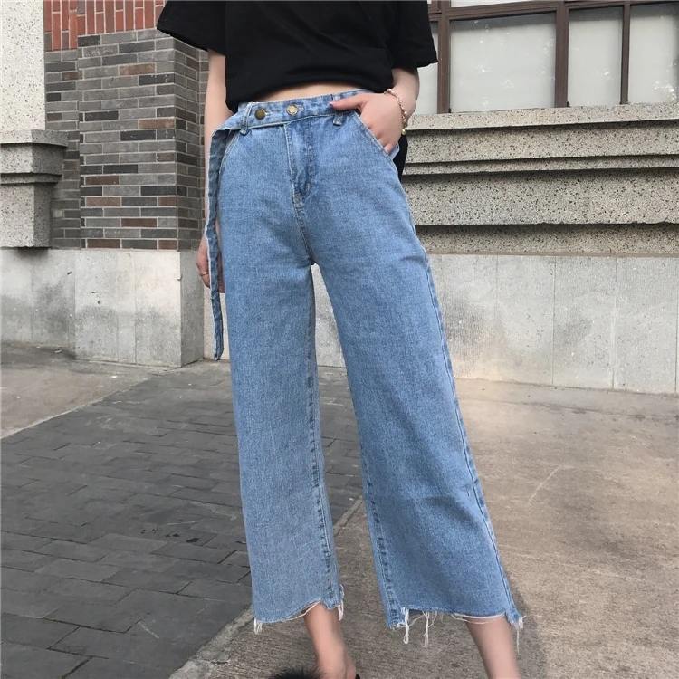 Spring Summer High Waist Jeans For Women Casual Female