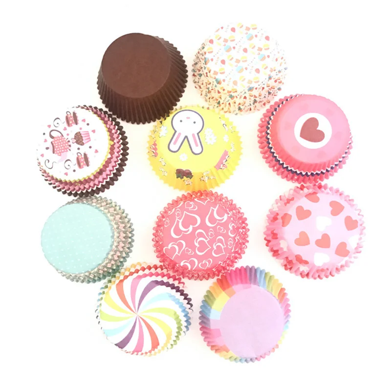 

100pcs Cupcake Liners Mold Bakeware Baking Pastry Tools Muffin Round Cup Cake Tool Kitchen Gadgets Baking Accessories