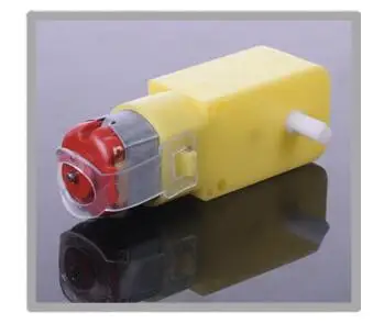 6V DC 100RPM Dual Shaft Car Toy Reduced Gear Motor Yellow Ships From USA