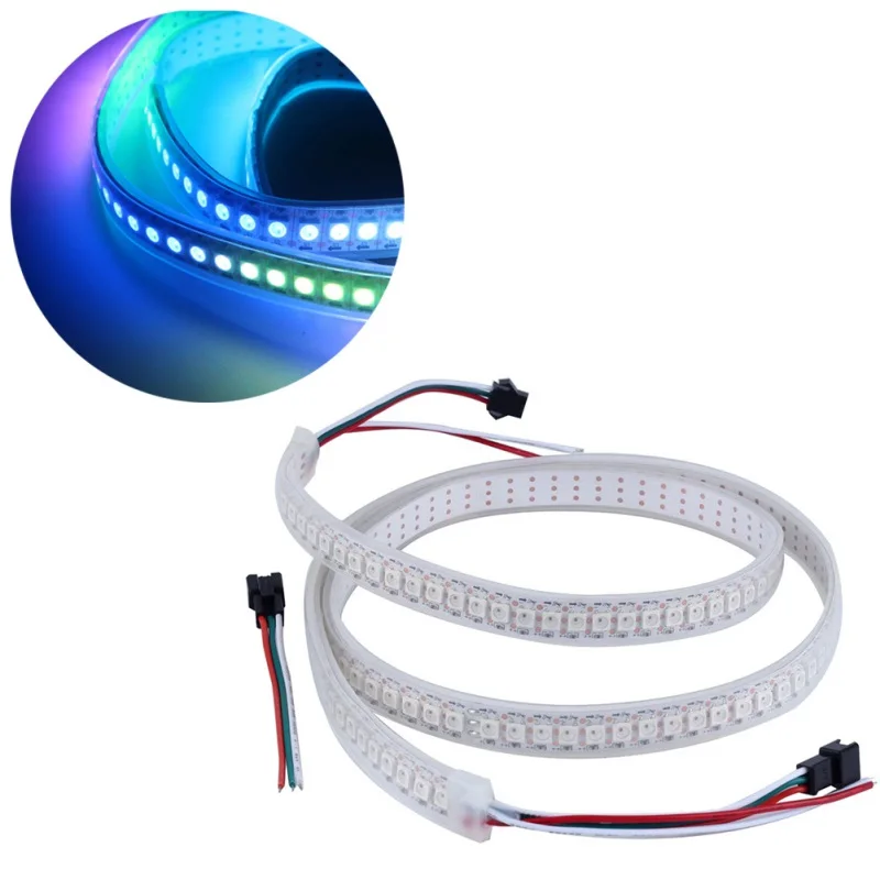 Светодиодный свет WS2812B 5050 RGB Светодиодные ленты 30/60/144 светодиодный s/M ws2812 IC