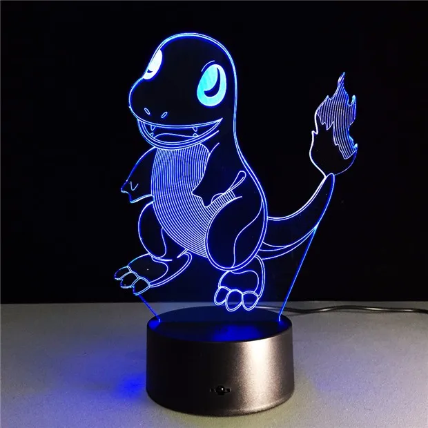 Pokemon Go сенсорные ночные огни красочные чармандер игры Пикачу Фигурки игрушки Сквиртл Бульбазавр Pokeball подарки для детей