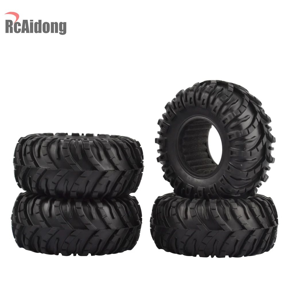 4 шт. 2 &quotрезиновые шины для осевого SCX10 RR10 Рейфы 90056 90045 90031 Yeti 1/10 RC Rock Crawler|Детали и