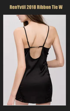2018 женское платье + трусики комплект нижнего белья ночное See-throug ночной рубашке сексуальные кружева хлопок рубашка летние спинки платье