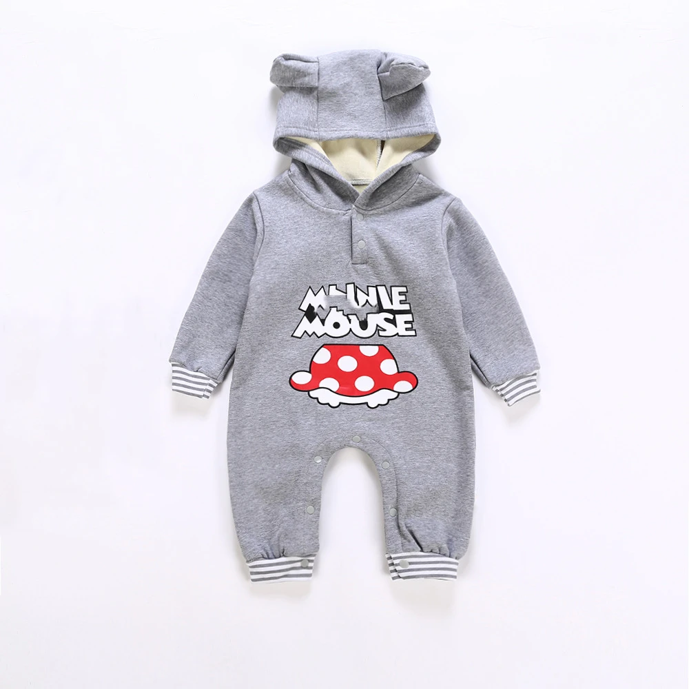 

Unisex Baby Rompers Long Sleeve Kids Overcoat Thick Baby Hooded Jumpsuit Lovely Anime Costume Sets Boy Girls Sweater Jumpsuit