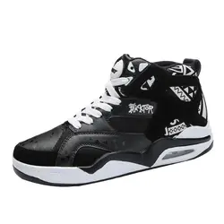 Уличные кроссовки для мужчин для баскетбола, высокое качество, мужская обувь, новая модная Нескользящая износостойкая спортивная обувь