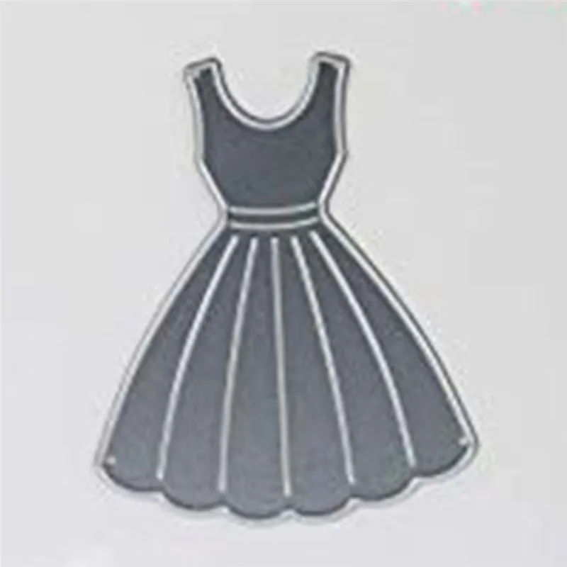 

Naifumodo Dress Metal Cutting Dies for Scrapbooking New 2019 Craft Dies Cuts for Card Making Stitch Troqueles Stencil