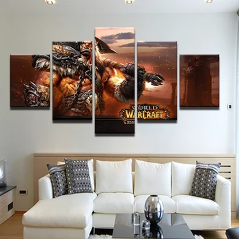 

The world game 5 panel household decorates sitting room wall poster art canvas print photo wall picture printed on the canvas