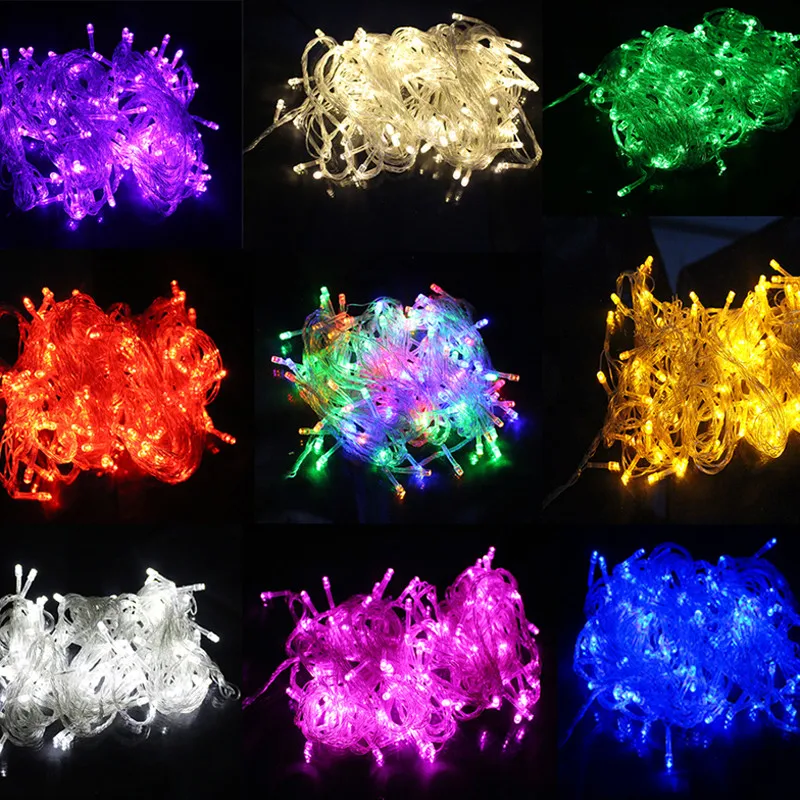 

10M 100LEDs New Year LED Christmas Garlands LED Fairy String Light Christmas Party Wedding Decoration Curtain Lights Home Decor