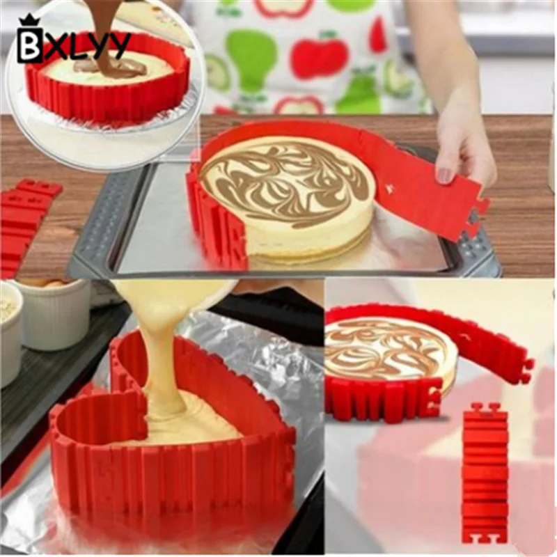 

BXLYY Hot Sale 4pc Silicone Cake Mold DIY Home Decor Accessories Silicone Mold for Baking Silicone Forms Cake Decor Tools.8z