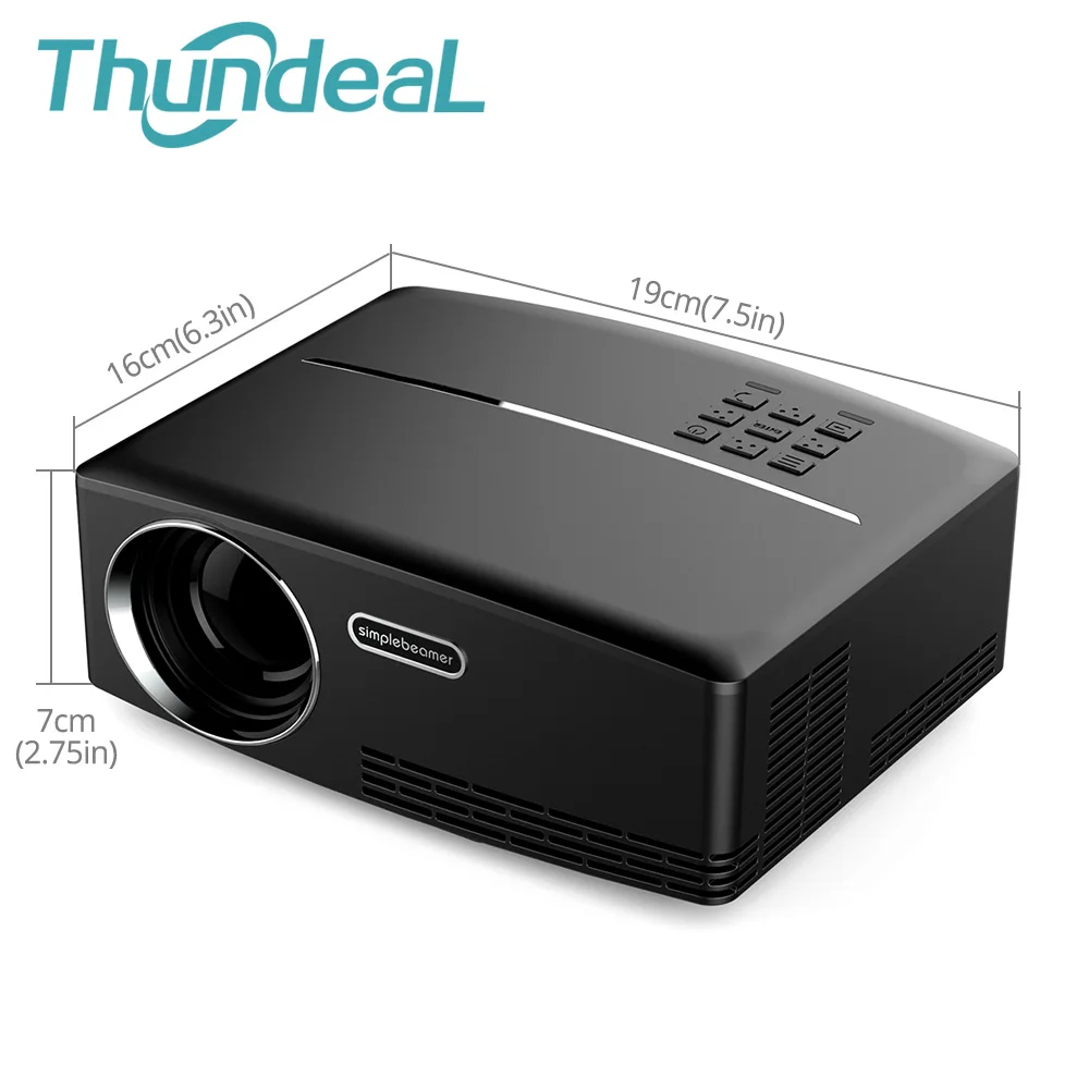 ThundeaL Send from Brazil GP80UP Android 6.0 Mini Projector GP80 UP LED LCD HD Projector 1080P VGA HDMI Bluetooth WIFI 3D Beamer