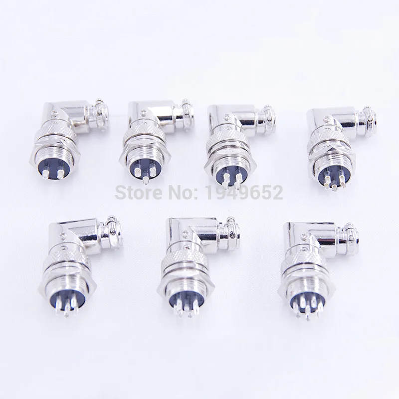 Aviation Connector 2 Pin GX16 GX16-2 2P 16MM Thread Male Female Wire Panel Metal Connector Plug 5A 200V Circular Aviation Chassis Mount Socket with Waterproof Caps