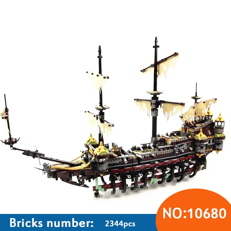 

2017 New 10680 2324pcs Pirate Ship Series The Slient Mary Set Children Educational Building Blocks Model Bricks Toys Gift 71042