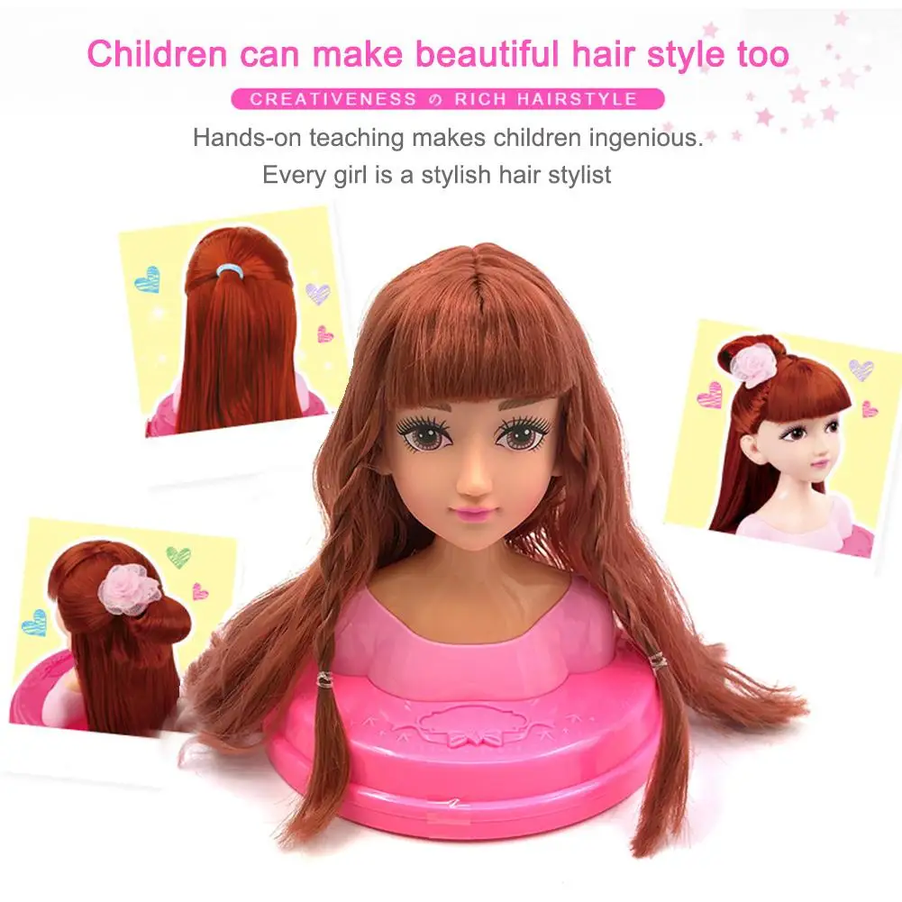 Детская одежда макияж куклы для моделирования девочек игровой дом игрушки для девочек платье расчески волосы плетение игрушечный кухонный стол