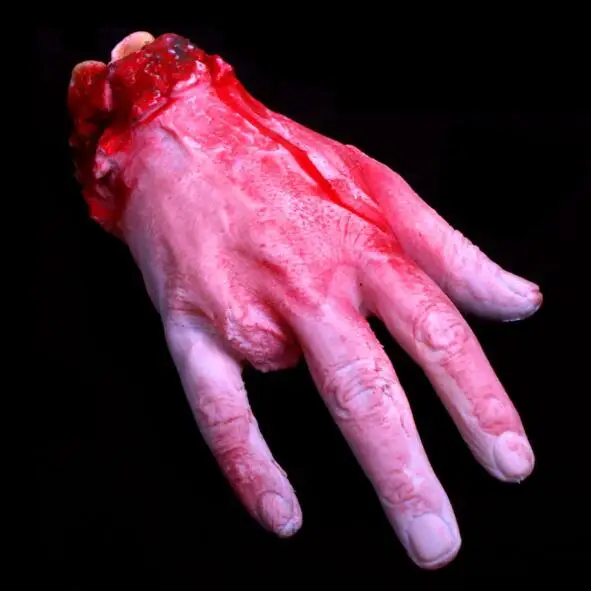 1 шт. страшный трюк игрушка страшный Опора латексный пень кровавый порез кости руки подарок на Хэллоуин розыгрыш резиновая искусственная сломанная рука GYH